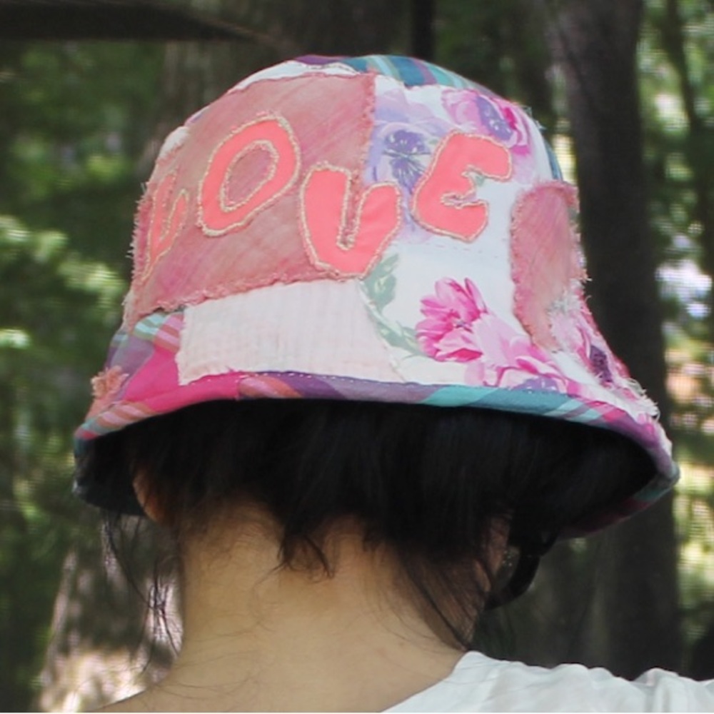 Colorful shabby chic bucket hat - Picture 10 of 11